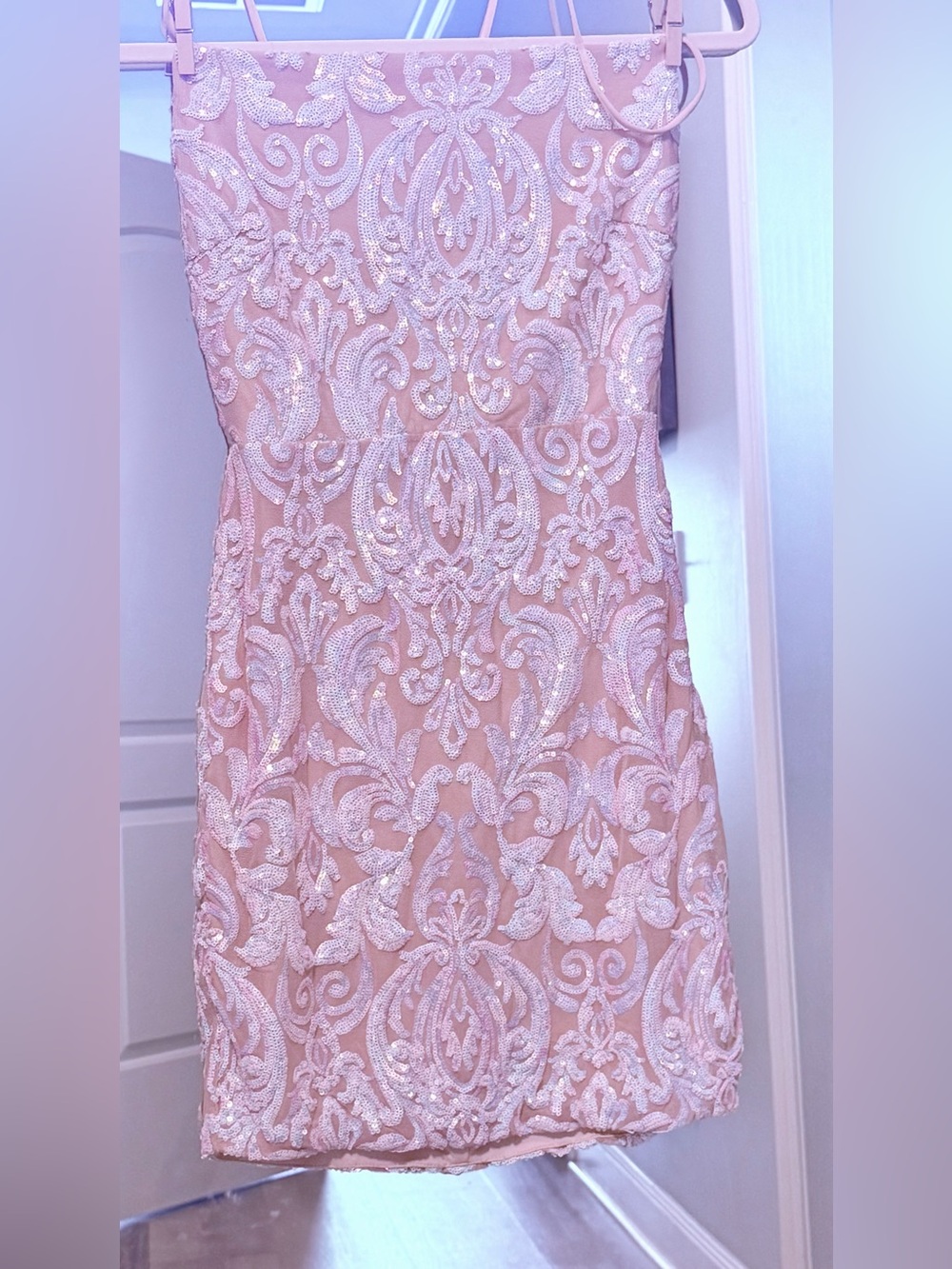 Windsor Blush Sequin Mini Dress